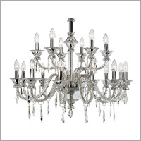 Blue Crystal Chandelier