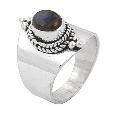 Truly Designer Labradorite Gemstone Silver Ring
