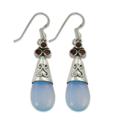 Indian Designer Gemstone Silver Earring Jewellery