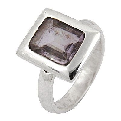 Amethyst Gemstone Silver Ring