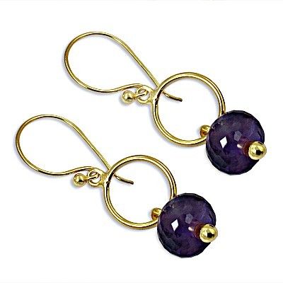 Amazing Amethyst 925 Silver Earrings