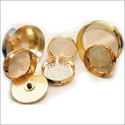Test Sieves - Brass Material 8-12 Inches Diameter Variable Mesh Size | ASTM E11 Compliance Smooth Finish for Soil & Building Material Grading
