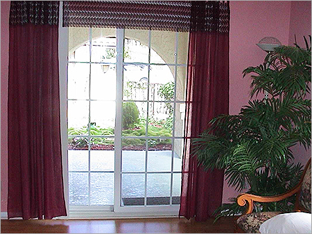 French Windows - Finished White Sliding Design | Special Doors, Left Lock Handle Position, High Durability, Elegant Looks