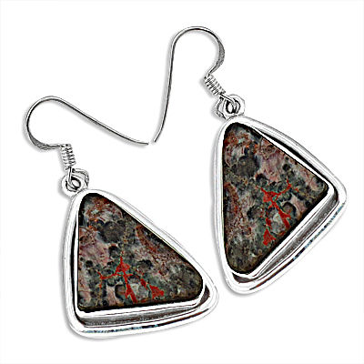 The Triangle Silver Earrings 