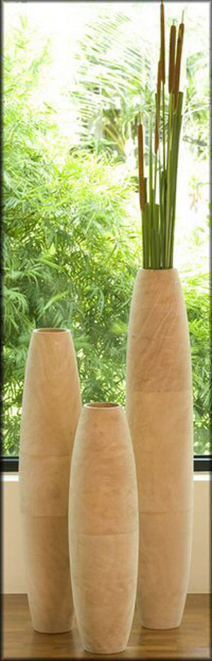 WOODEN VASE