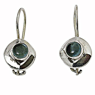 Stylish 925 Sterling Silver Earrings With Apatite