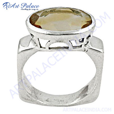 Ingenious Citrine Silver  Ring