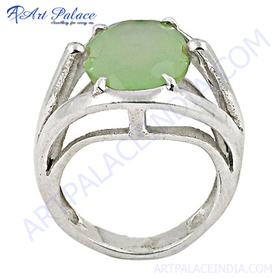 Newest Style Prenite SilverGemstone Ring