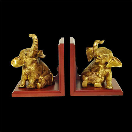Wooden Trophy - Durable Wood, 6x4x3 inches, Gold/Red | Polished Finish, Customizable, Elegant Design, Decorative Bookends for Offices