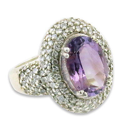 Impressive Designer Blue Topaz Gemstone Silver Ring