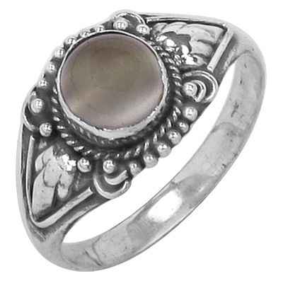Indian Designer Moonstone Gemstone Silver Ring