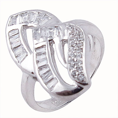 Truly Designer Cubic Zirconia Silver Ring
