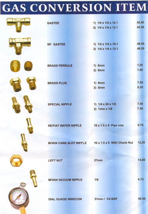Gas Conversion Brass pipe fittings By SUPER FASTENERS INDUSTRIES
