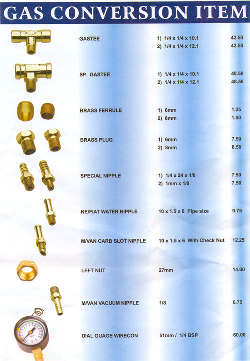 Gas Conversion Brass pipe fittings