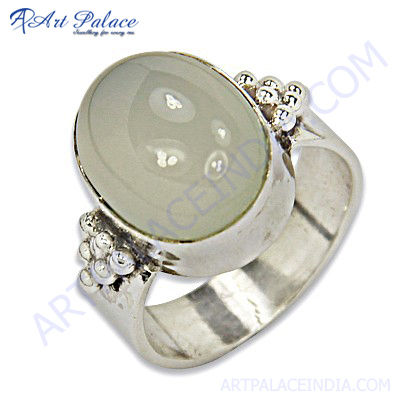 Top Quality Silver Chalce Gemstone Ring