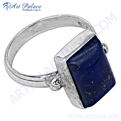 Designer Lapis Silver Ring