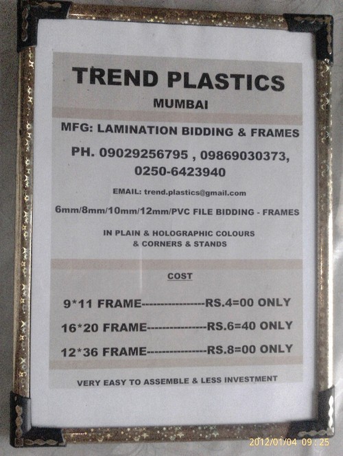 PVC Photo Frames