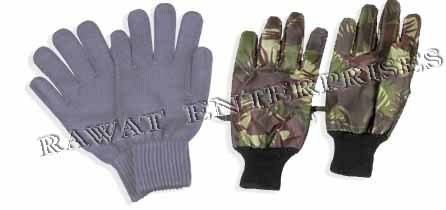 Multicolor Army Gloves