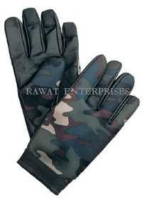 Leather Fabric Gloves