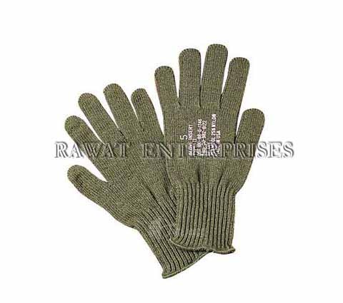 Multicolor Military Wool Glove