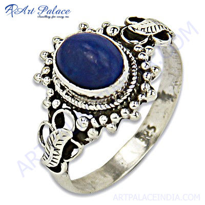 Latest Style Silver Rings With Lapis
