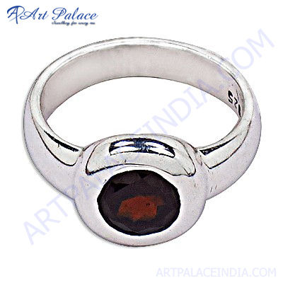 Lovely Garnet Sterling Silver Ring