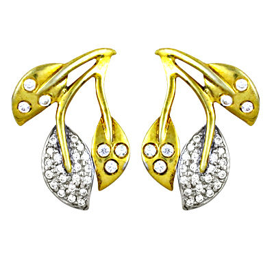 Pretty Cheap Leaf Earrings With Gold Plated 