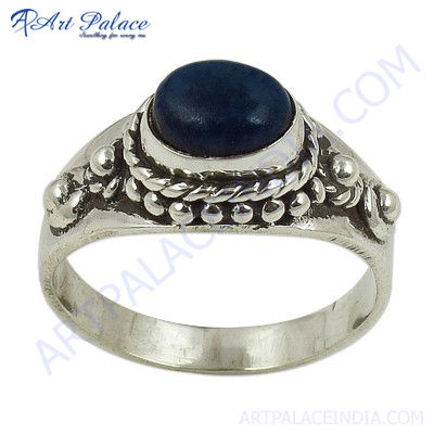 Top Quality Silver Lapis Lazuli Gemstone Ring