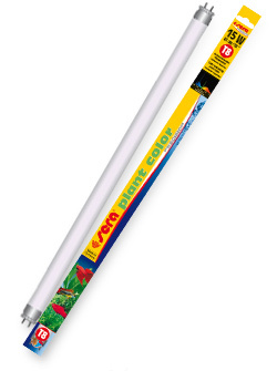 Sera Plant color T 8 - Glass Metal, 4900K, Various Wattages | Red-Blue Light, Plant Growth, Photosynthesis, Color Enhancement
