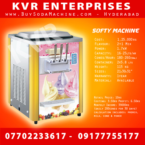Soft Ice Cream machine 2+1mix