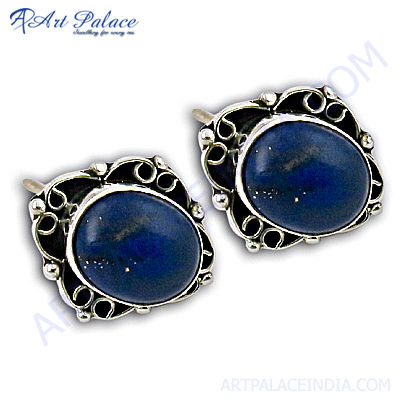 Wholesale .925 Silver Earrings,fashion Lapis Earrings