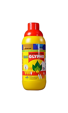 Glyphosaste 41% SL - Yellow, 400-500ml/Acre, Systemic Herbicide | Broad Spectrum, Post Emergence, Non-Residual