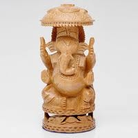 Wooden Umbrella Ganesh