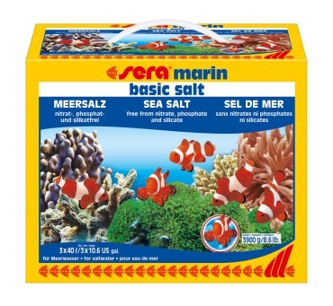 Sera Marine Basic Salt 3900gm - Sea Salt, 3900gm | Natural Buffer System, Rapid Dissolving, Stable PH, Trace Elements