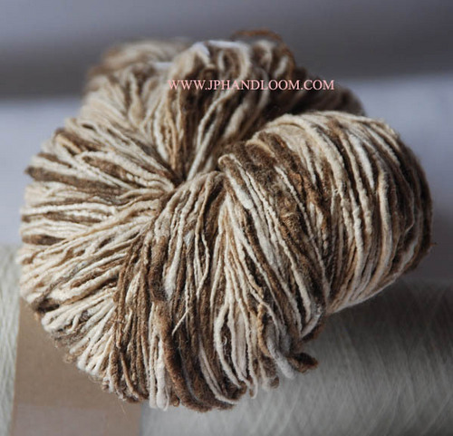 100% Silk Eri & Tussar Mixed Hand Spun Yarn