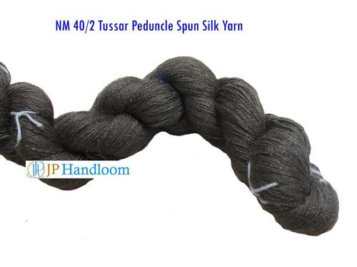 Dark Gray Nm 40/2 Peduncle Spun Silk Yarn