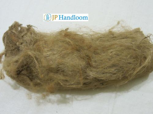 Brown Tussah Hand Made Silk Fiber