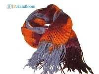 Mulberry Net Tye-dye Scarf - Silk, Medium Length, Multicolor | Casual Wear For Daily Use, Suitable For Rainy, Spring, Summer, Winter Seasons, Female Design With Crosia Work