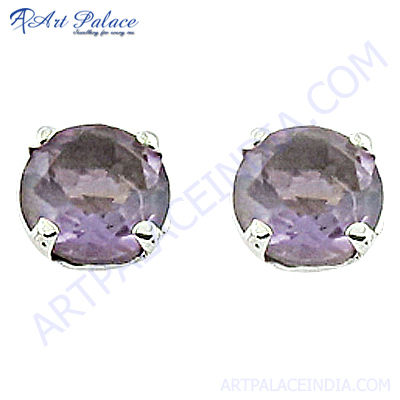 Latest Amethyst Earring in 925 Sterling Silver