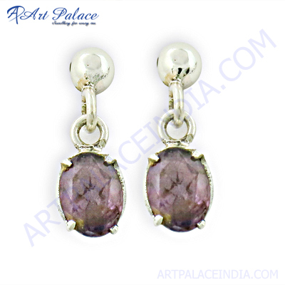 Newest Special Design Silver Jewelry Long Drop Silver Earrings