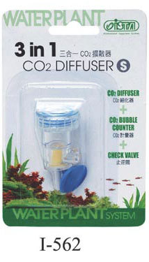 TW Co2 Diffuser (3 in1) - Plastic Small Size, Inline Diffuser, Bubble Counter, Check Valve, Compact Design