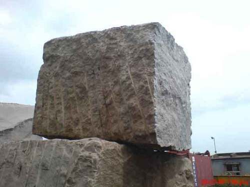 Rough granite block