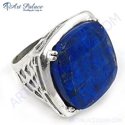 Fashion  Lapis Lazuli Gemstone Silver Ring