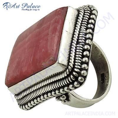  Luxury Latest Fashion Opalite Gemstone Silver Ring
