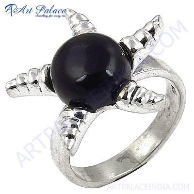 Latest Sterling Silver Gemstone Ring With