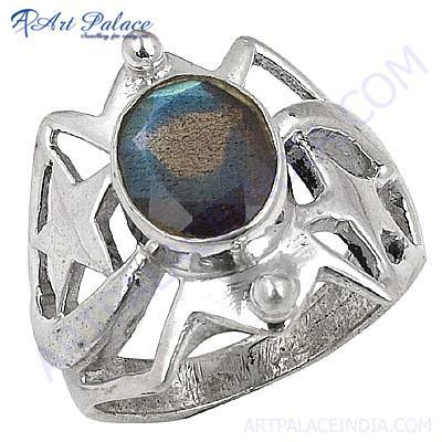 Newest Style Fashion Sterling Labradorite silver Gemstone Ring