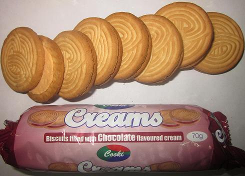 Chocolate Cream Biscuits Texture: Crispy