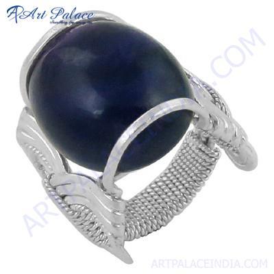 Exclusive  Fashionable Amethyst Silver Gemstone Ring