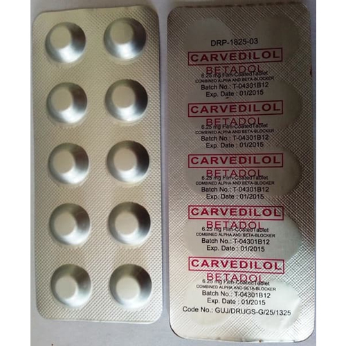 Carvedilol Tablet Shelf Life: 1 Years