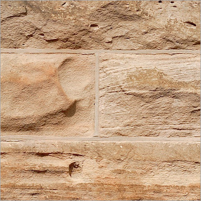 Stone Texture Rockface Sandstone - Sandstone, Variable Dimensions, Beige | Durable, Natural, Elegant, Weatherproof Finish